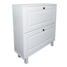 Pantofar Zapato 2 usi MDF Alb Mare 80 x 86 x 26